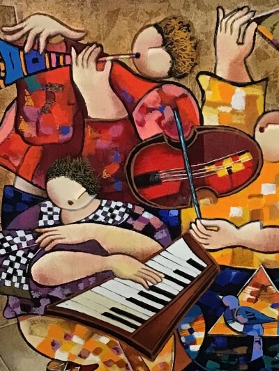 Four framed prints some signed limited editions by the established Israeli artist Dorit Levi (b1952)  (4)