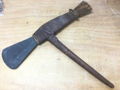 A tribal slate axe. Possibly Mende tribe of Sierra Leone.