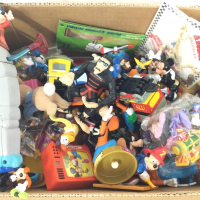 A Box Containing plastic Disney Figures. No Reserve.