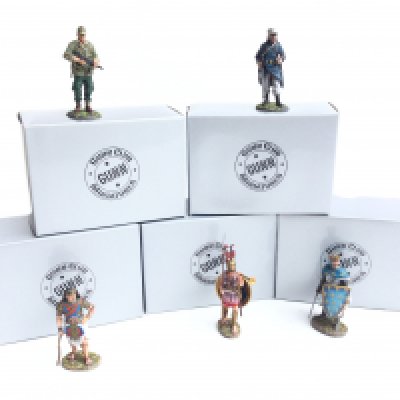 A Collection of 5 Boxed Gunn Club Miniatures.