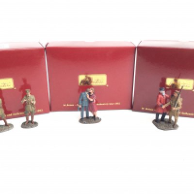 3 X Boxed Britains including The Veterans Farewell.