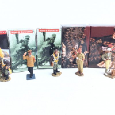 A Collection of 5 Boxed Kind And Country Figures .Including Adolf Hitler.
