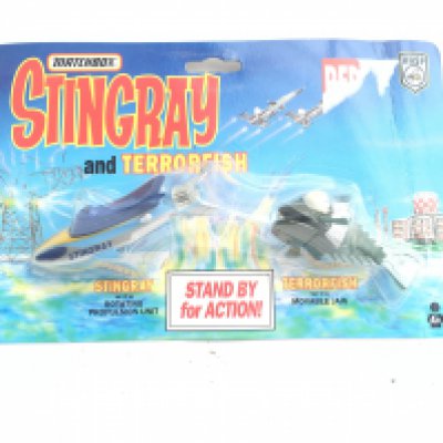A Carded Matchbox Stingray And Terrorfish Set. No Reserve.