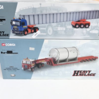 2 X Boxed Corgi Heavy Haulage Vehicles. #s 76802 an CC12604.