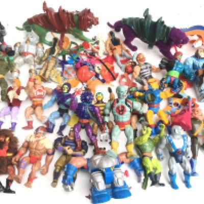 A Collection of Vintage Masters Of The Universe Figures and others with Accessories.
