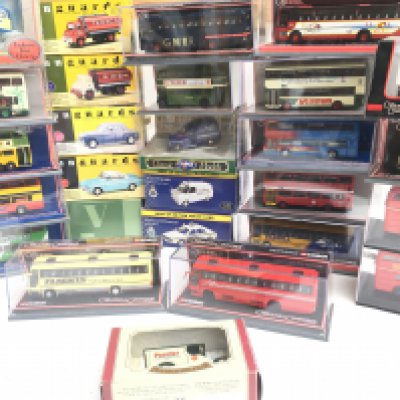 A Box Containing Vanguards Atlas and Corgi Original Omnibus.