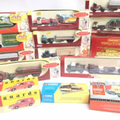 A Box Containing Various Boxed Diecast Including Corgi Classics. Trackside. Efes. Etc.