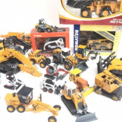 A Coof Boxed And Loose Construction Vehicles. Including Joal. Dinky