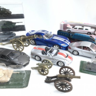 2 Boxes Containing Diecast including Burago. Etc. (2).