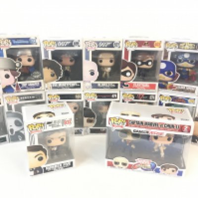 A Collection of 16 Boxed Funko Pop Figures.