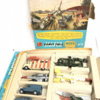 A Boxed Corgi Gift Set #6. Rocket Age Models. Box is very Worn. No Reserve.