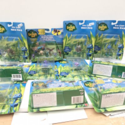A collection of 11 A BUGS LIFE carded models all unopened
