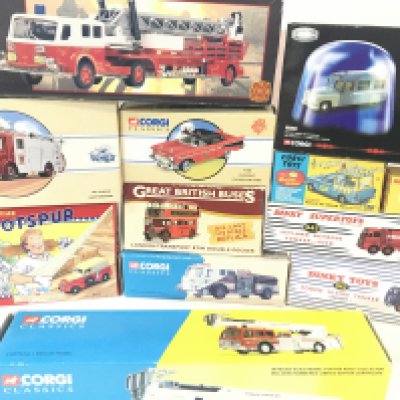 A Box Containing a Collection of Corgi Classics. dinky and Corgi Repros. Efes. Etc. And a small collection of playworn.