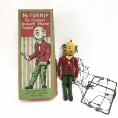 A Boxed Mr. Turnip Puppet By Arrangement With Joy Laurey And The B.B.C.