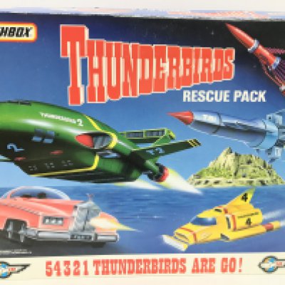A Boxed Matchbox Thunderbirds Rescue Pack.