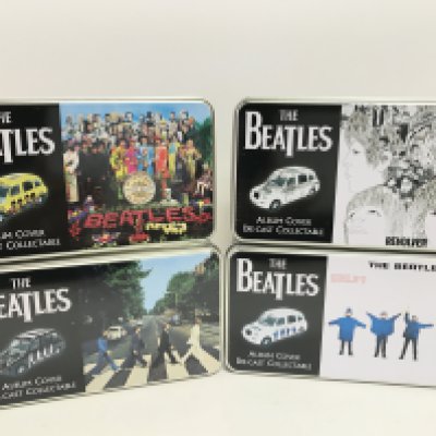 4 X Boxed Corgi The Beatles Album Cover Diecast Collectables.