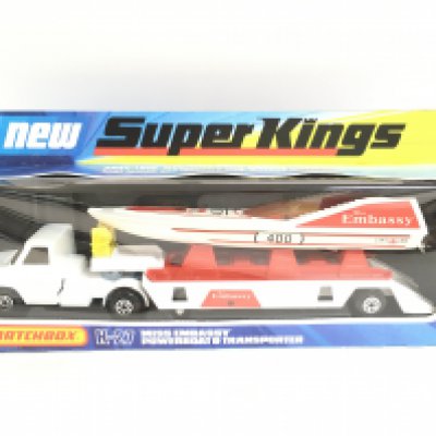 A Boxed Matcbox Miss Embassy Powerboats Transporter. K-27. NO RESERVE