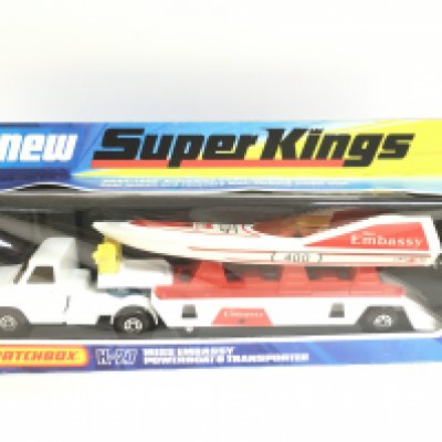 A Boxed Matchbox Miss Embassy Powerboat & Transporter K-27. NO RESERVE