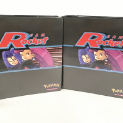 2 Binders Containing Vintage Pokemon Cards Including Original Base. Jungle. Fossil. Black Star Promos. Team Rocket Base Set 2 Neo Genesis 1St Edition and Gyn Reros. Vewing Is Advised.