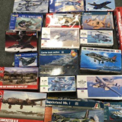 A Collection of Boxed Model Kits. Including Airfix. Revell. Ataleri Etc,