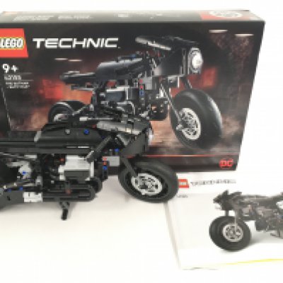 A Lego Batman Batcycle #42155. With Box And Manual.