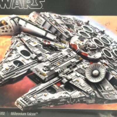 A Lego Star Wars Millennium Falcon #75192. With Box. Has Been Part Built. (3). With Manual.