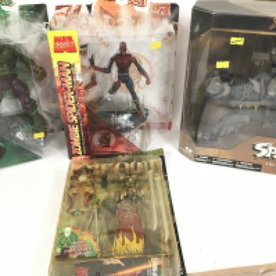 A Collection of Boxed Marvel And Spawn Figures. No Reserve.