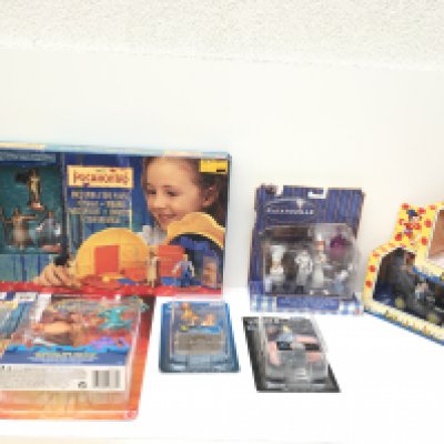 A collection of 9 unopened model and playsets. Includes Disney and Noddy items.