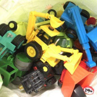 A Bag Containing Bob The Builder Toys.