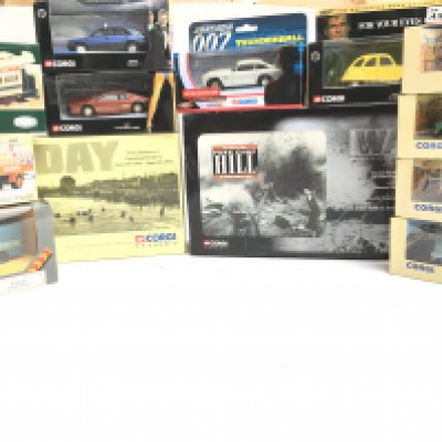 A Collection of Boxed Corgi Classics. James Bond Vehicles. Buses etc. No Reserve.