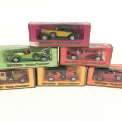 A Small Collection Of British Made Matchbox Models Of Yesteryear.