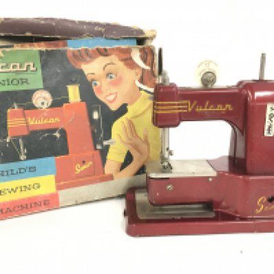 A Boxed Vintage Vulcan Senior Sewing Machine.