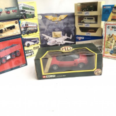 A Collection of Corgi Classics including a 1:18 Scale MGF 1.8i VVC Roadmaster.
