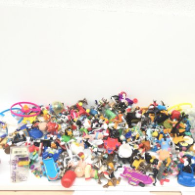 A large collection of model figures mainly being Looney Tunes characters.
