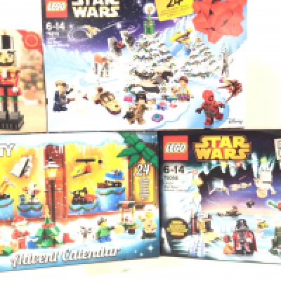3 Boxed And Sealed Lego Advent Calendars. Lego City #6021. Star Wars #75056 and #75213. And a Nutcracker #40254. (4).