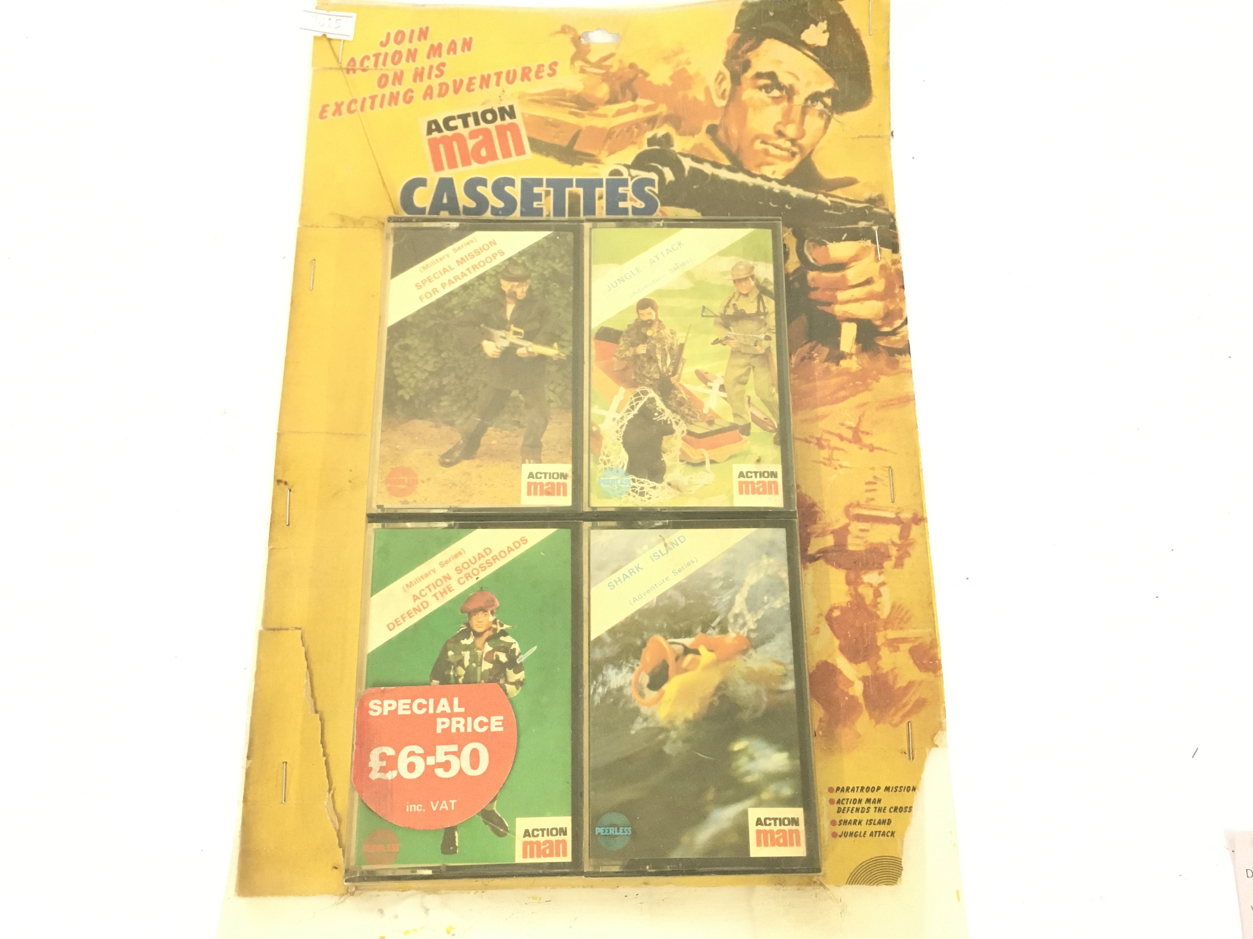 A Carded Action Man Story Cassettes.