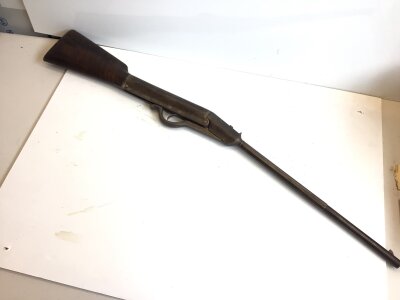 An Antique Gem .177 Air gun the octagonal section of the barrel stamped Gem