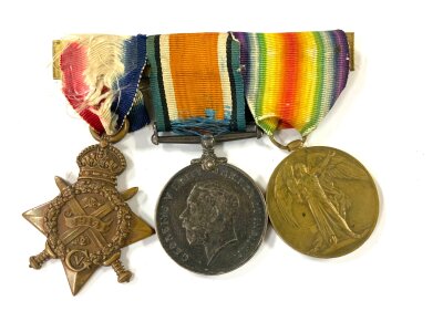 WW1 Medal group awarded to 27319, SAPR.W.G.EDWARDS, R.E, 1914 star, 1914-18 war medal, Great War Medal.
