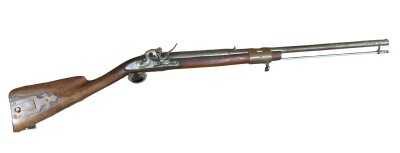 A 19thC French flintlock replica rifle, 125cm