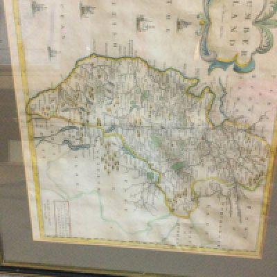 A collection of 10 framed 18th century and latter maps .