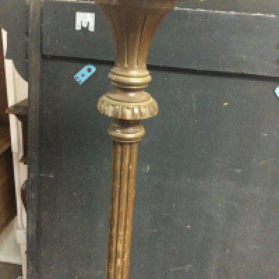 A standard lamp with fluted column - NO RESERVE