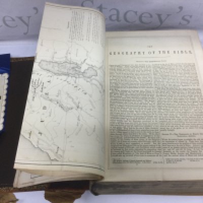 A large leather bound Victorian family bible. Shipping category D.- NO RESERVE