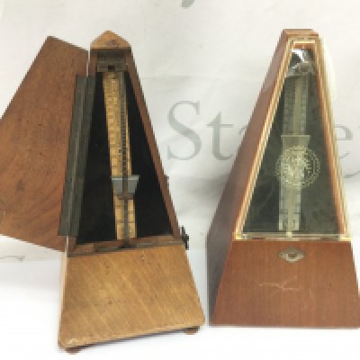 Two vintage German metronomes. Shipping category D- NO RESERVE