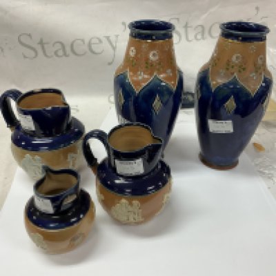 Collection of Royal Doulton Harvest Jugs and Vases