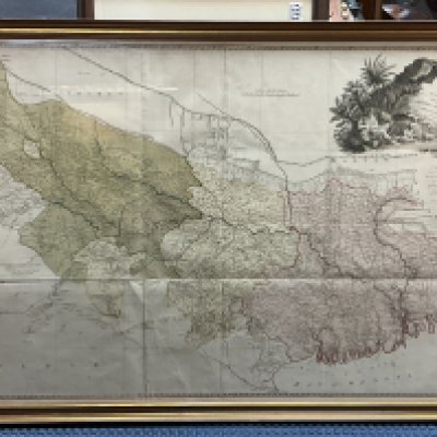 A Map of Bengal ( 1786 ca. 29" x 43") Rennell, James, Published by William Faden, London, 1786.