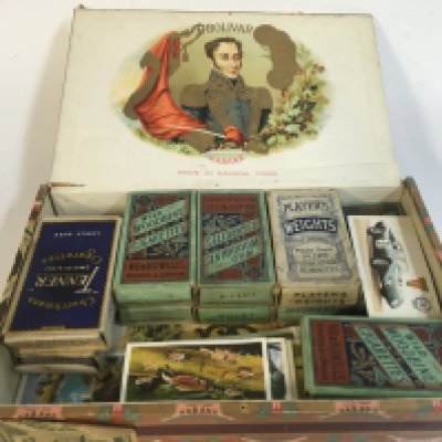 A Collection of cigarette cards including Wills. Postage category b
