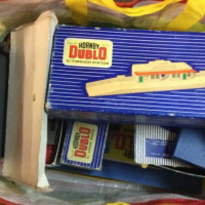 A boxed Hornby Duchess of Montrose train set, Dublo DI through station , Power control unit A3 etc . Postage category C- NO RESERVE