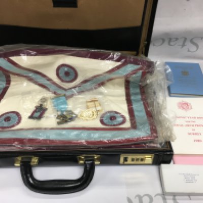 A collection of assorted Masonic regalia