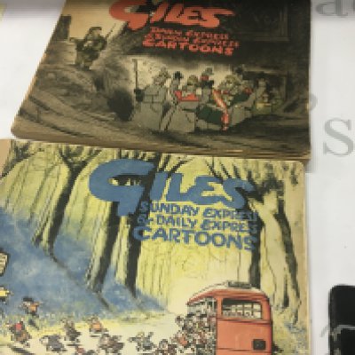 Giles cartoons 1st and 3rd editions- NO RESERVE