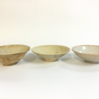 Three Song period style Chinese bowls . Approximately 16cm wide.